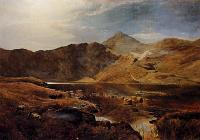 Percy, Sidney Richard - Williams Cattle And Sheep In A Scottish Highland Landscape